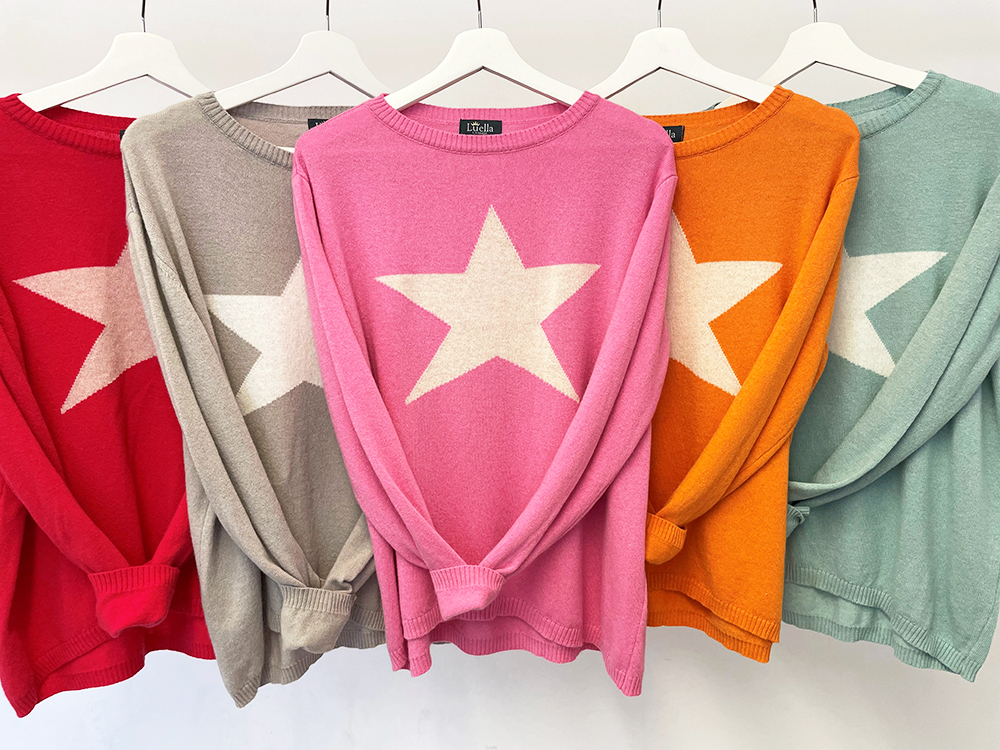 Luella soft cashmere star jumpers